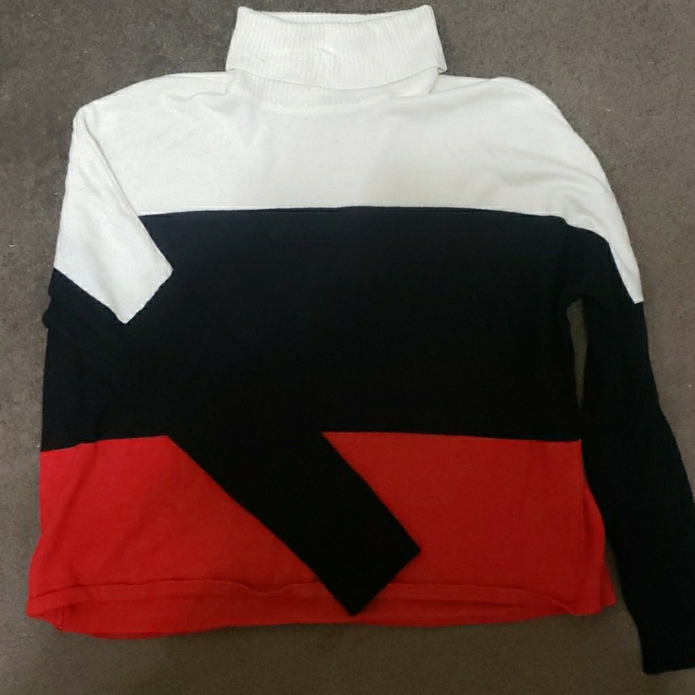 INC International Concepts Color Block Sweater
